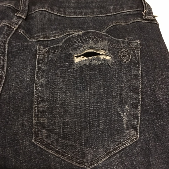 $12/2+ Cuffed Straight Leg Jeans Distressed - Picture 7 of 8